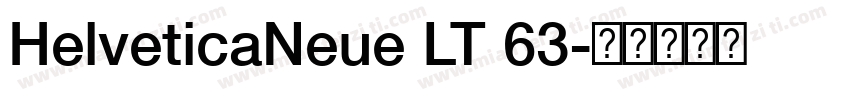HelveticaNeue LT 63字体转换